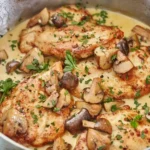 Chicken Marsala Over White Rice